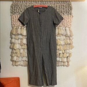 Striped Gray Jumpsuit